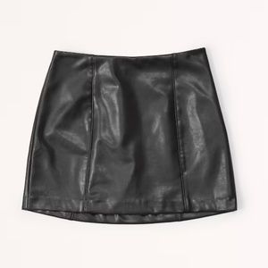 Abercrombie | Vegan Leather Mini Skirt